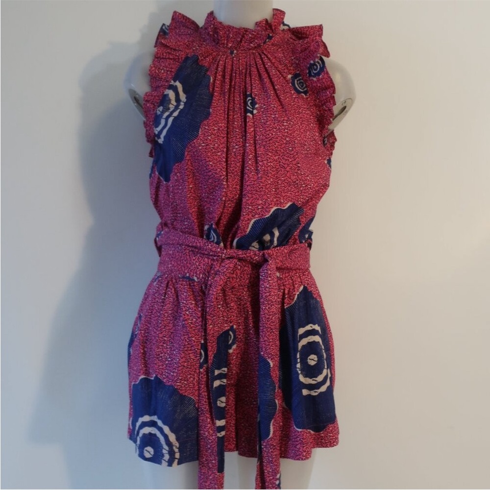 Ulla Johnson SET Tilda Top + Martime Shorts Fuchsia 2 Piece Matching Set Size 2 - Picture 3 of 14